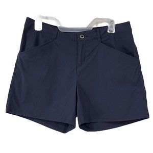 Patagonia Women's Shorts Size 8 Navy Quandary Hiking Outdoor 5" Inseam